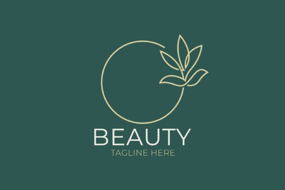 Beauty Logo Circle Logo Leaves Nature