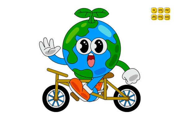 Cartoon Earth Character Vector Art 08: Flexible, Future-Ready Visual Assets for Modern Creators