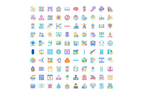 Diverse Concept Line Icons Illustration