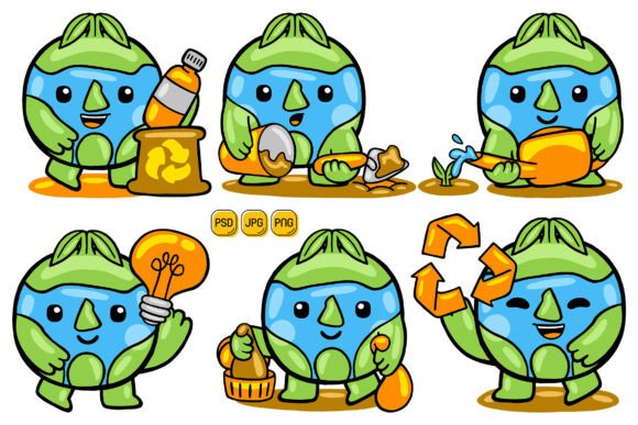 Kawaii Cartoon Earth Mascot Character 01: A Strategic Asset for Modern Visual Branding