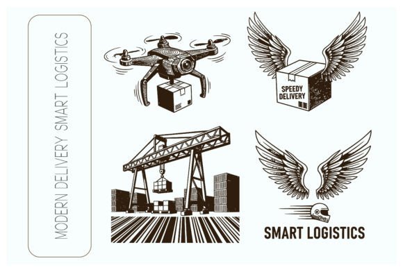 Logistics and Future Delivery Retro