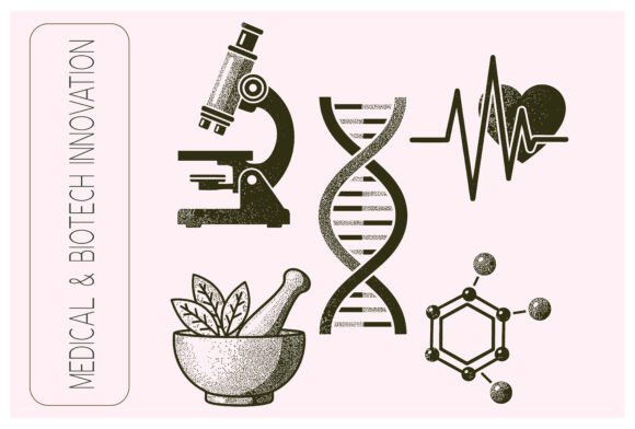 Medical and Biotech Innovation: Where Vintage Visual Language Meets Modern Scientific Clarity