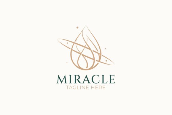 Miracle Flame Cosmic Logo Design