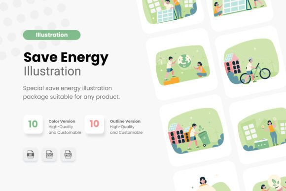 Save Energy Illustration