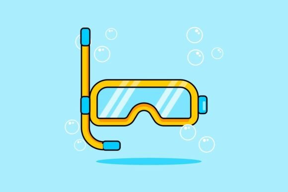 Snorkeling Mask and Snorkel Flat: A Practical Vector Asset for Designers and Educators