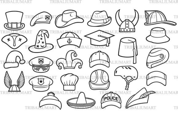 Thin Line Cap Icons