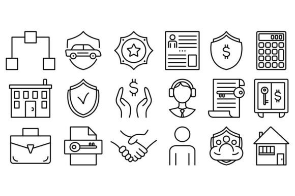 Why the Insurance, Finance Black Line Icon Set Is Reshaping Visual Communication in Fintech and Financial Services